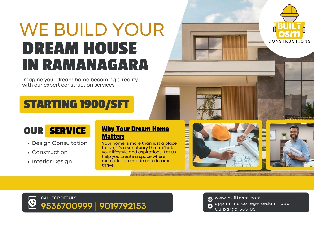 Best House Construction Company in Ramanagara – BuiltOsm | From Design to Key Handover